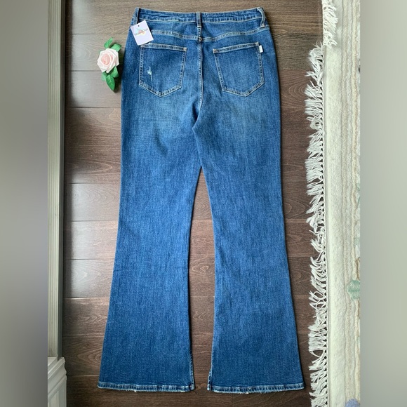 NEW Oliver Logan The Russel Split Flare Vintage Jeans - Picture 11 of 16